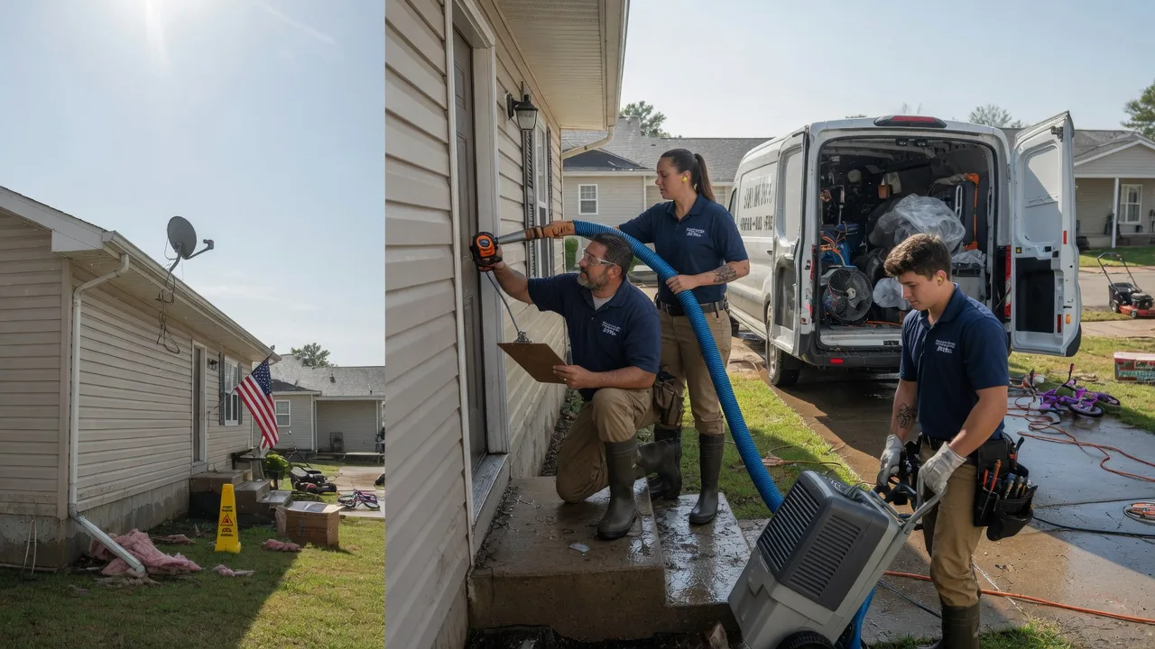 Ceiling Water Damage Restoration in Stewardson, IL near me
